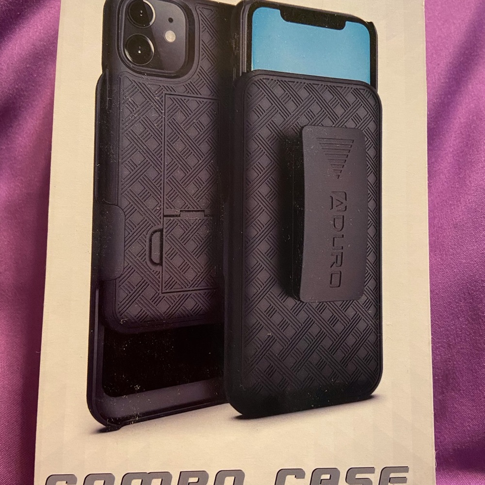 Shell and Holster Hard Case for IPhone 11